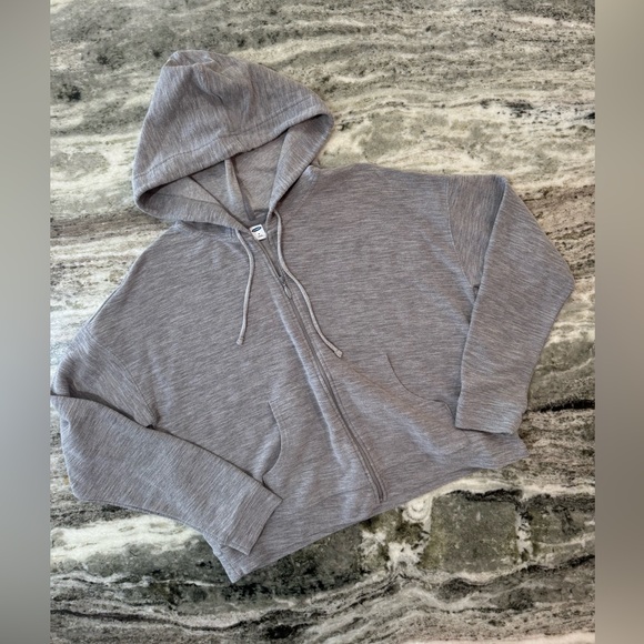 Plain grey full zip up hoodie size medium - Picture 1 of 3